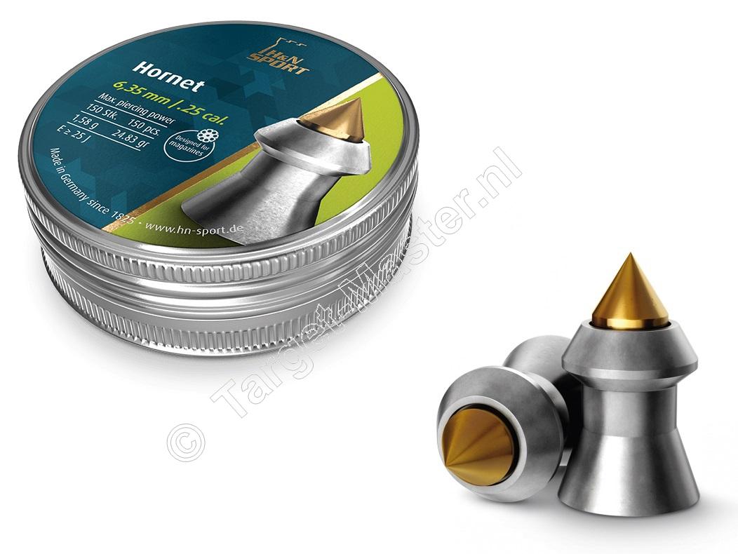 H&N Hornet 6.35mm Airgun Pellets tin of 150